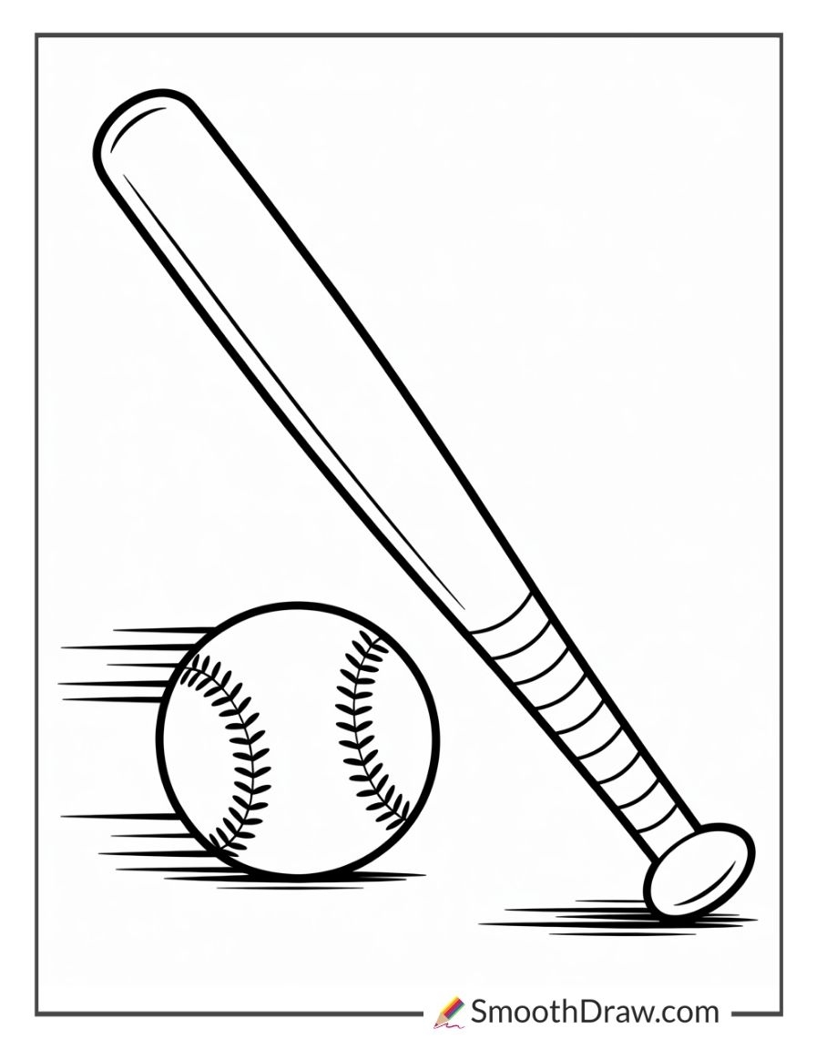 48 Softball Coloring Pages Smooth Draw