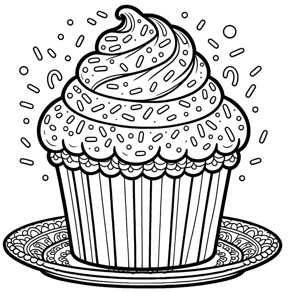 cupcake coloring pages cupcake coloring pages