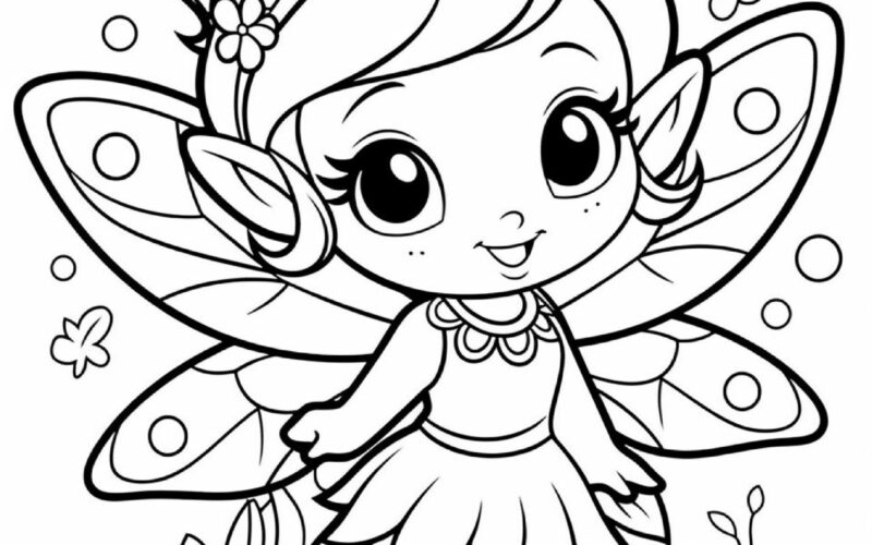 5 Fairy Coloring Pages Enchanted Fairy Coloring Page Fantasy Fairy Coloring Cute Fairy Coloring Whimsical Coloring Whimsical Fairies Etsy
