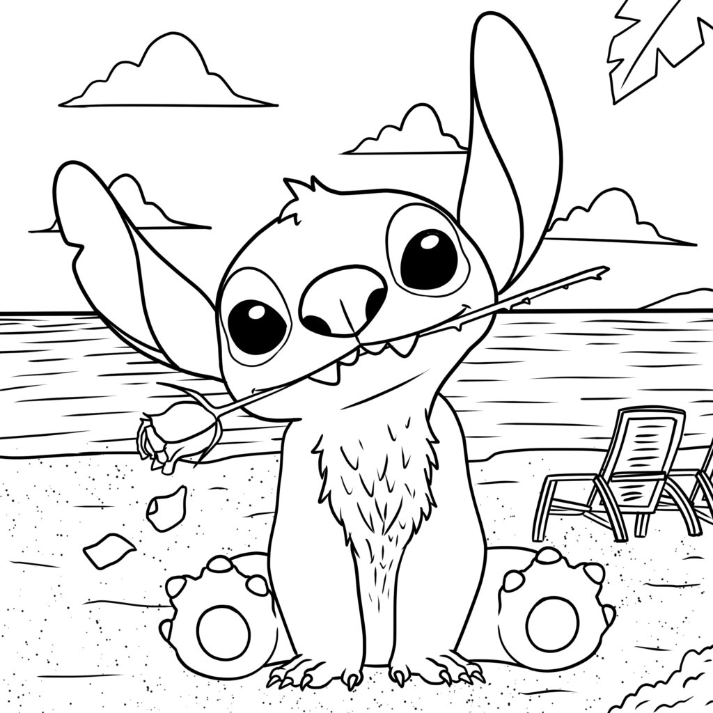 printable stitch coloring pages