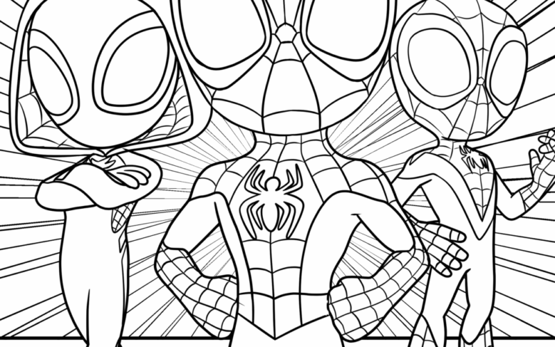 5 Spidey And His Amazing Friends Coloring Pages TheToyZone