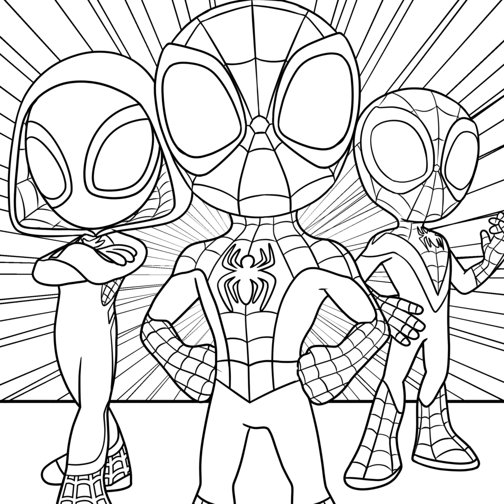 5 Spidey And His Amazing Friends Coloring Pages TheToyZone 5 Spidey And His Amazing Friends Coloring Pages TheToyZone