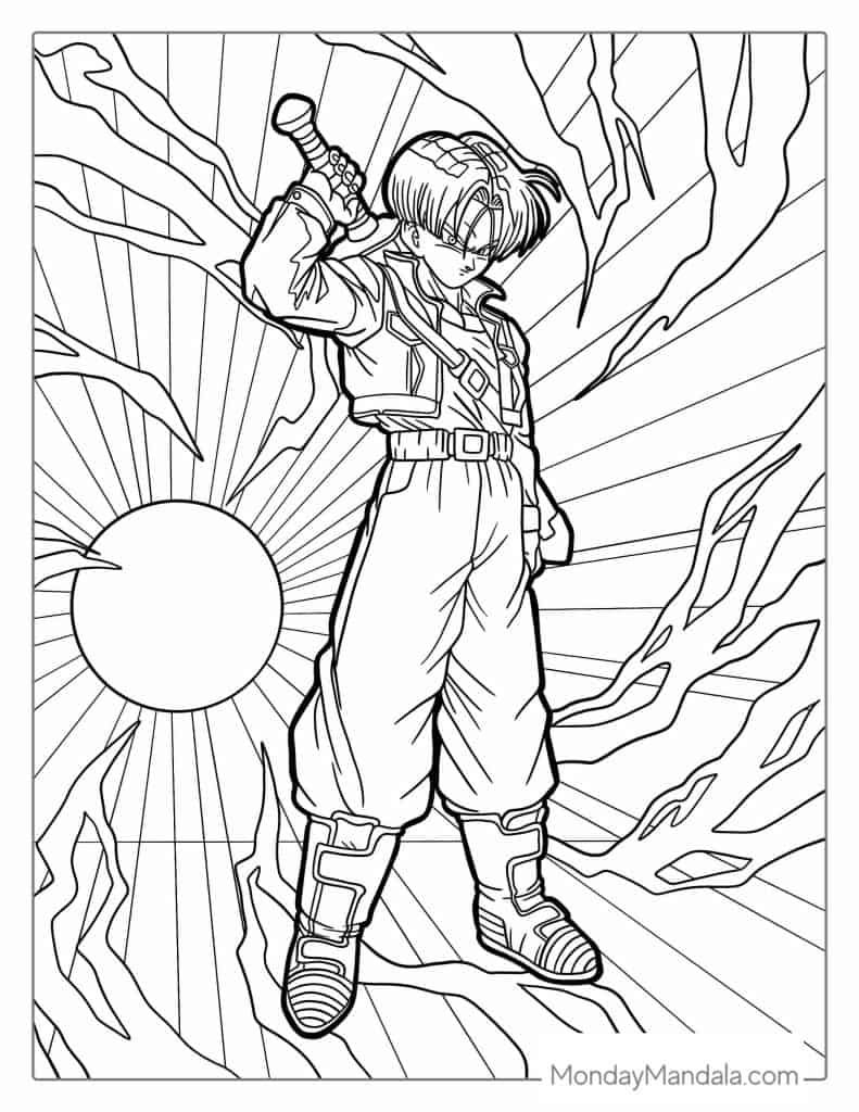50 Dragon Ball Z Coloring Pages Free PDF Printables 