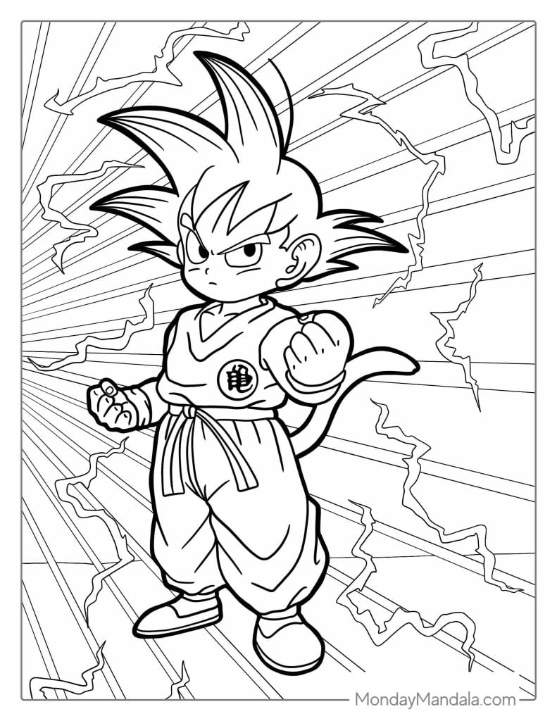 50 Dragon Ball Z Coloring Pages Free PDF Printables 