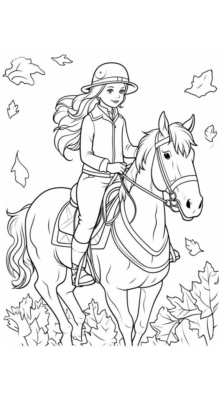 coloring pages horses