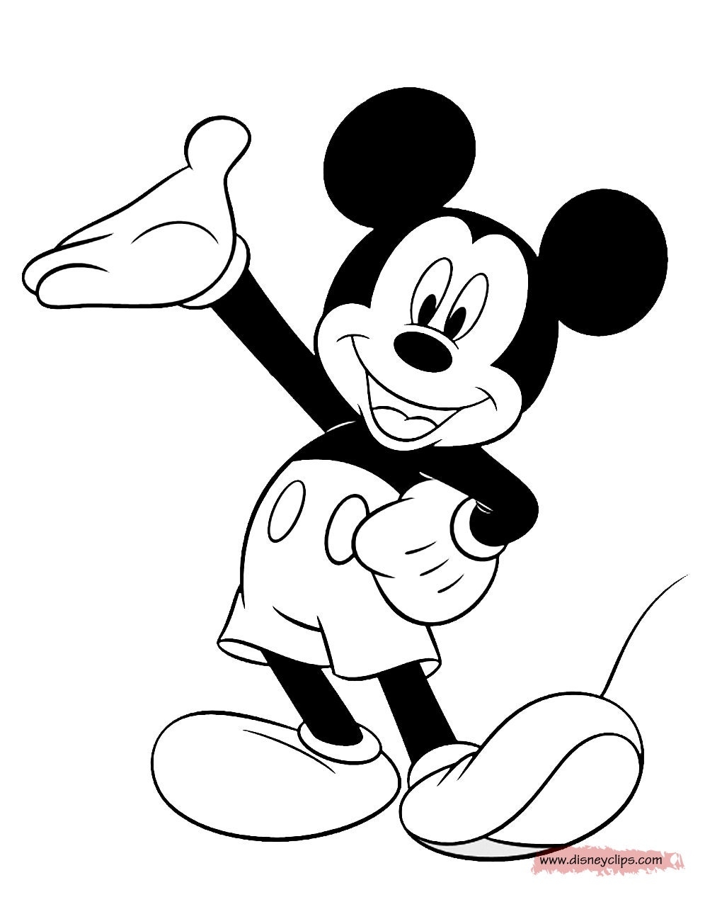 50 Page Mickey Mouse Coloring Book Etsy 50 Page Mickey Mouse Coloring Book Etsy
