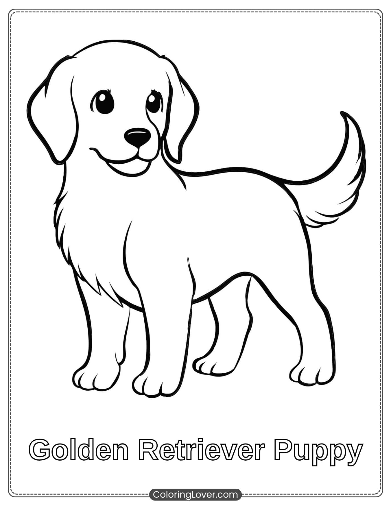 dog coloring page