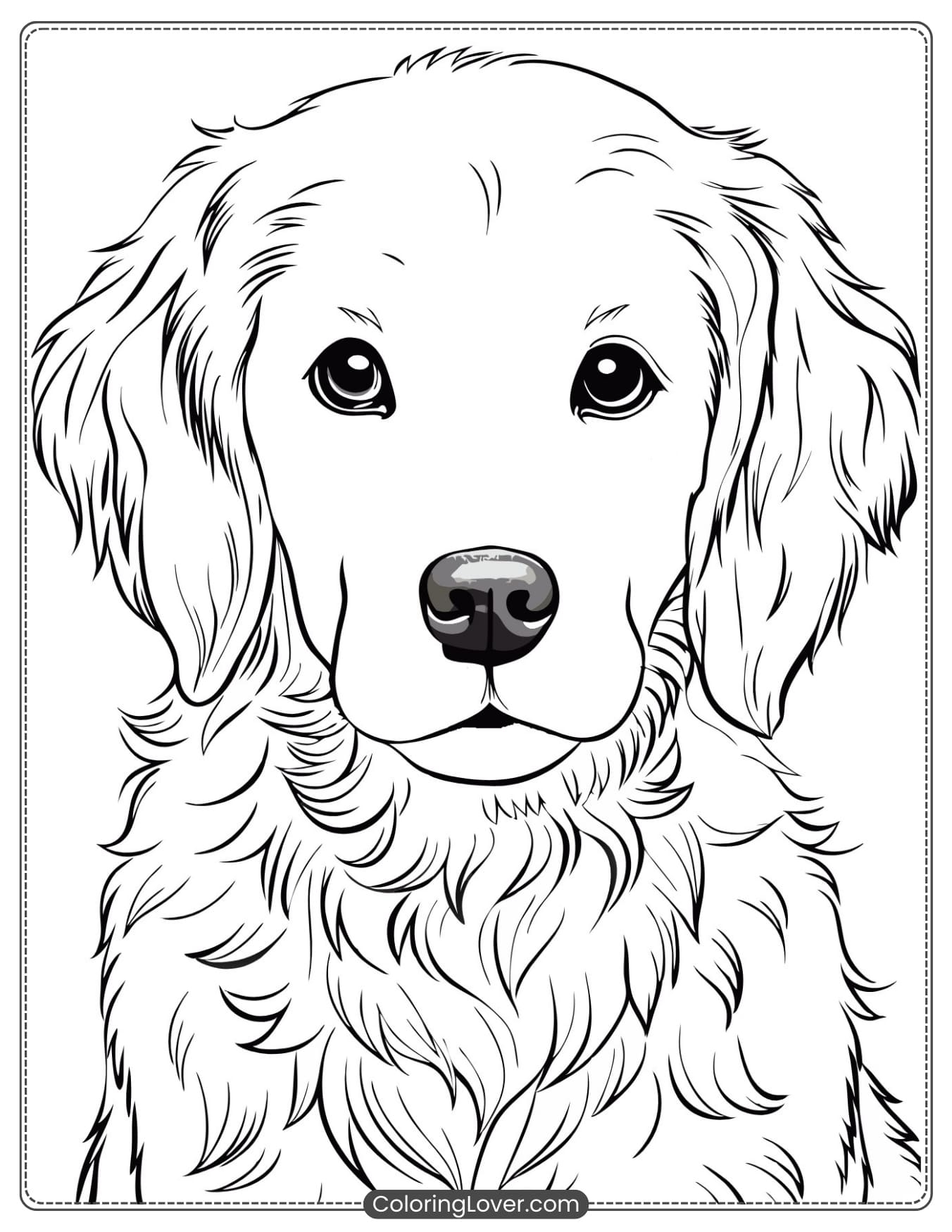 coloring pages puppy