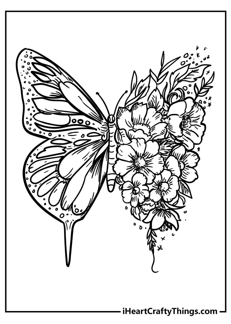 52 Flower Coloring Pages Easy Free Printable PDFs For Kids 