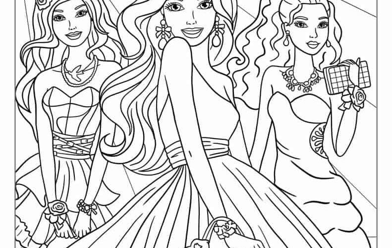 58 Barbie Coloring Pages Free PDF Printables