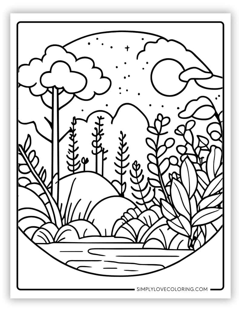 59 Majestic Nature Coloring Pages Free PDF Printables Simply Love Coloring