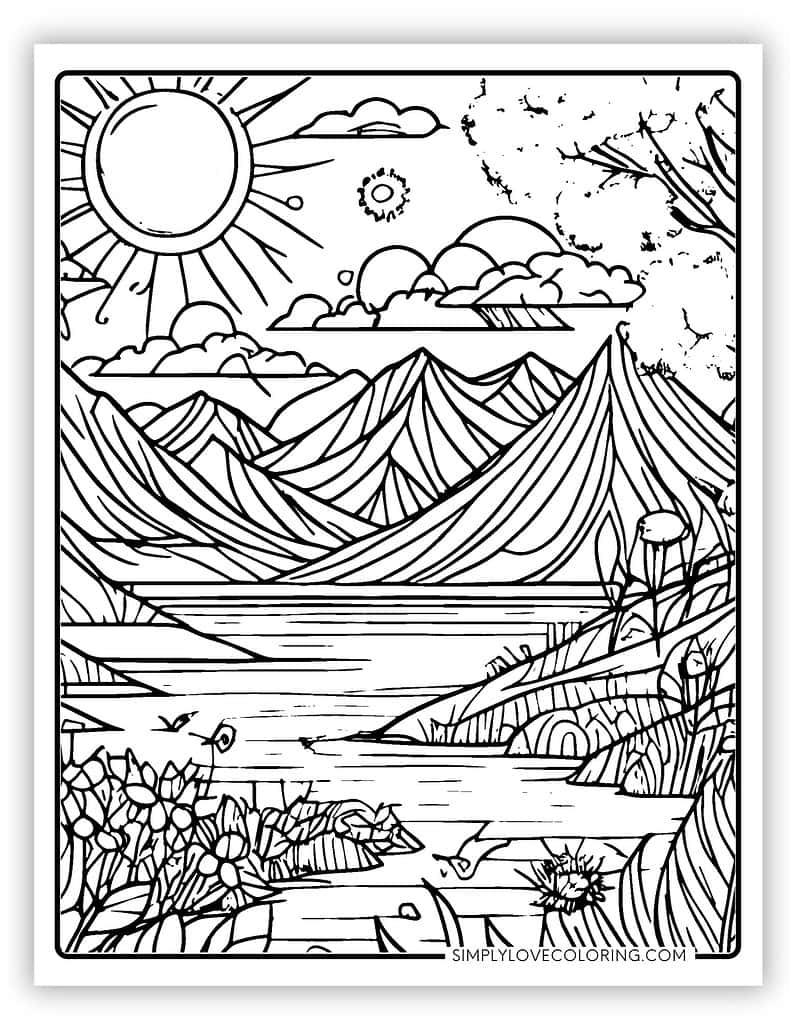 59 Majestic Nature Coloring Pages Free PDF Printables Simply Love Coloring