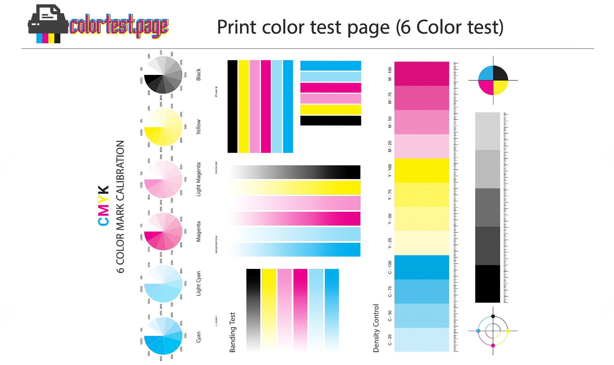 printer test page color printer test page color