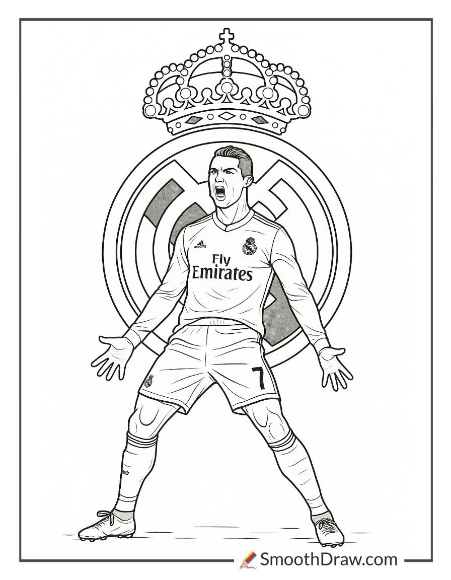 ronaldo coloring pages