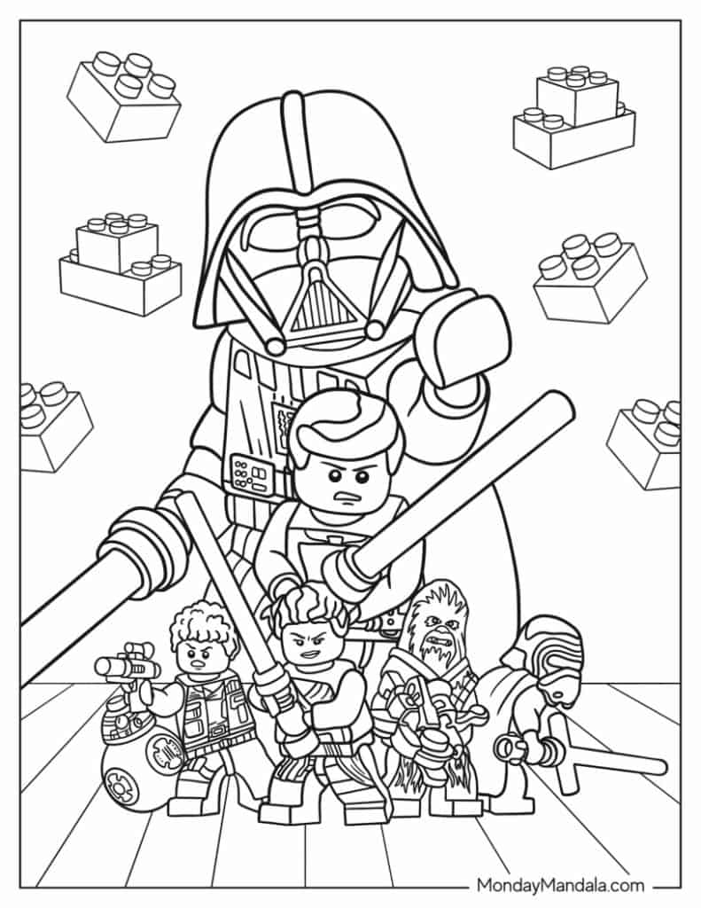 60 Lego Coloring Pages Free PDF Printables 