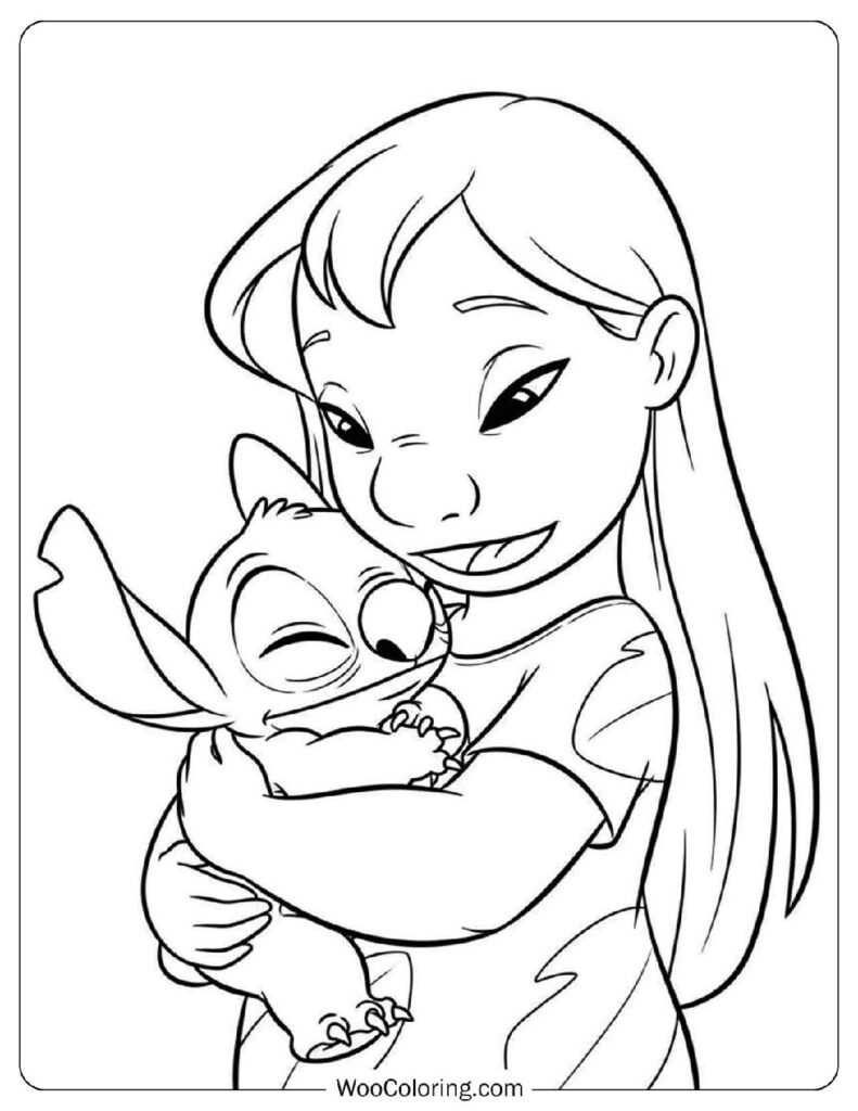 lilo coloring page