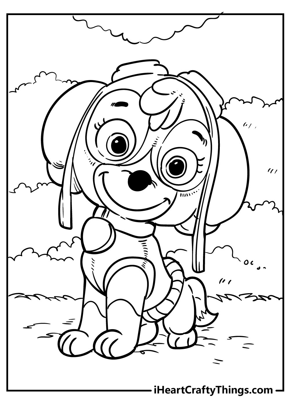 paw patrol coloring page