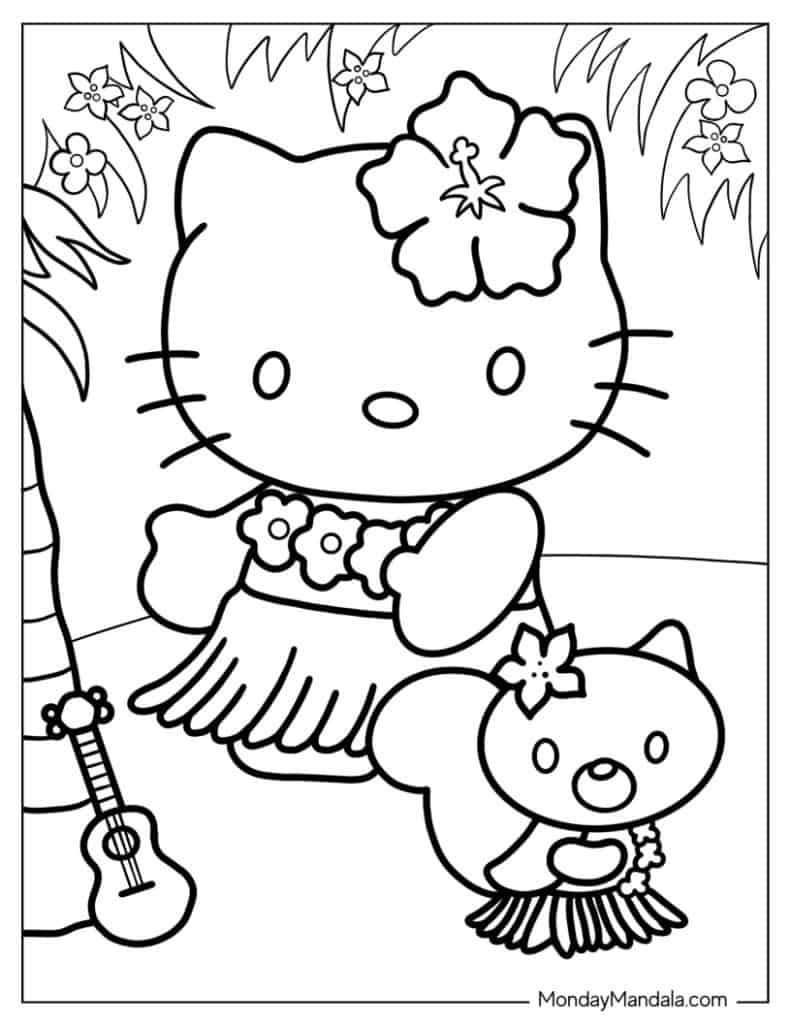 68 Hello Kitty Coloring Pages Free PDF Printables 