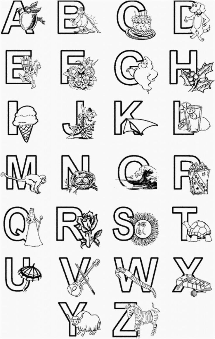 7 Best Alphabet Coloring Pages A Z