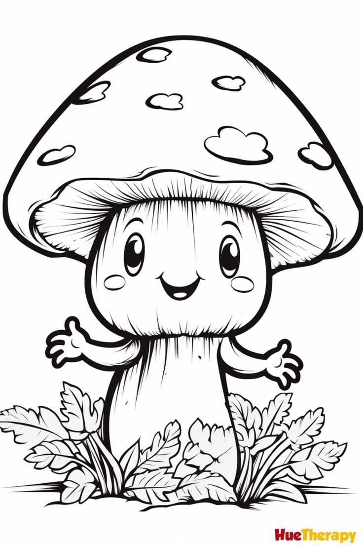 7 Free Printable Mushroom Coloring Pages