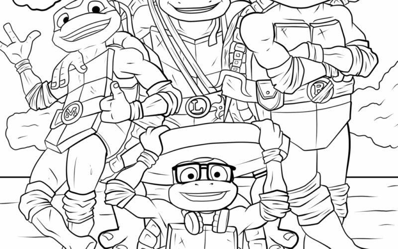 7 Tales Of The Teenage Mutant Ninja Turtles Coloring Pages TheToyZone