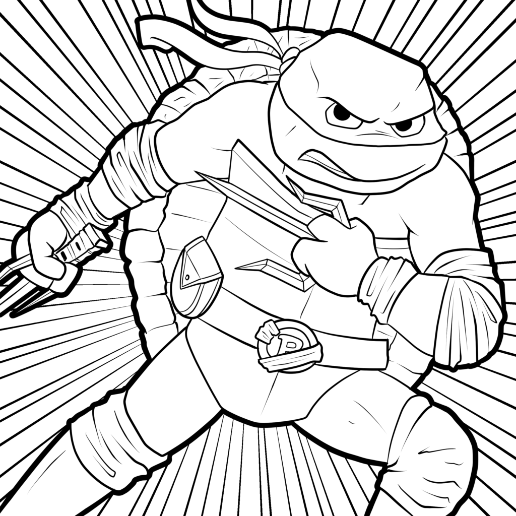 ninja turtle coloring pages