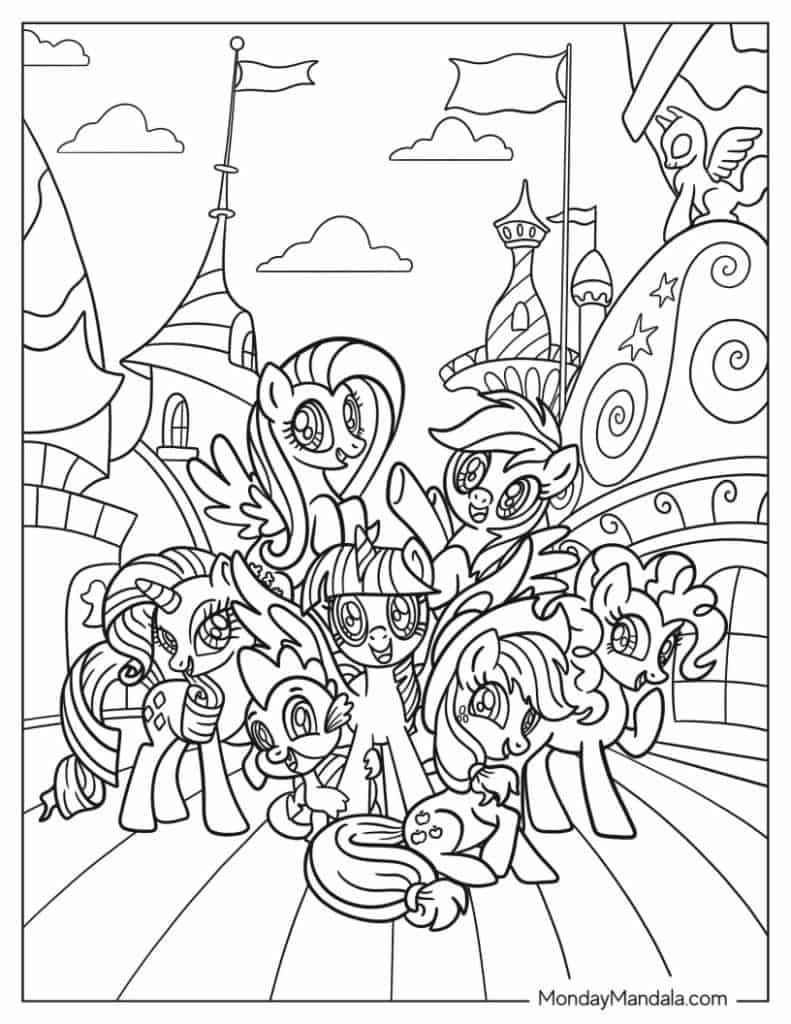 coloring pages my little pony coloring pages my little pony