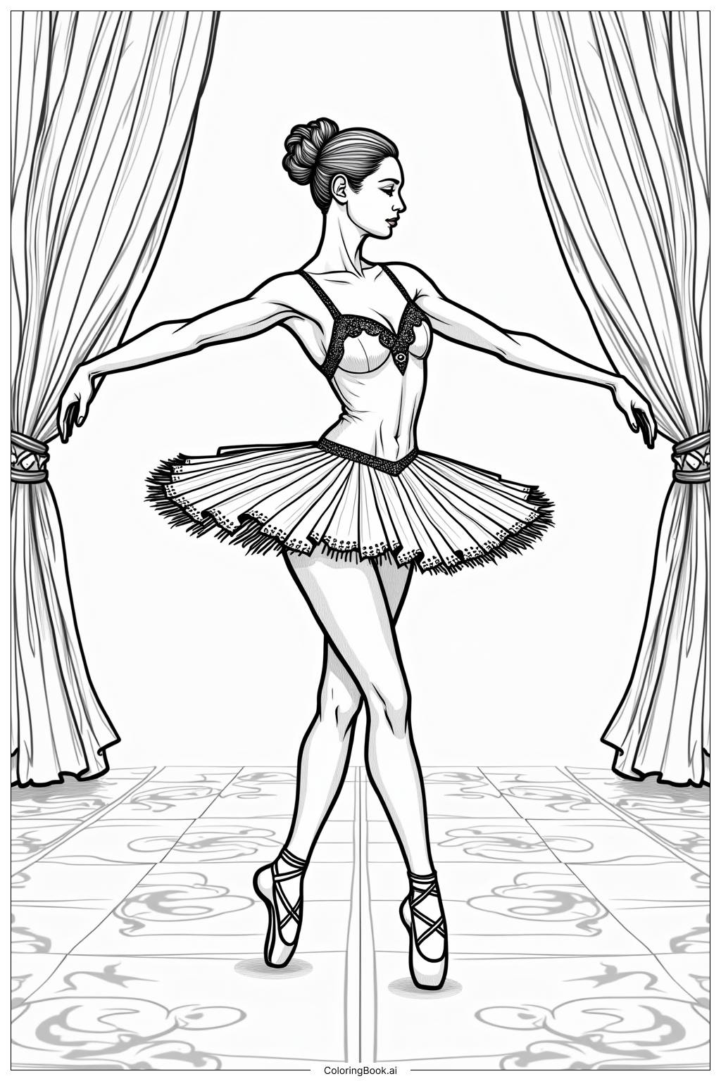 76 Ballerina Coloring Pages Free PDF PNG Printables 