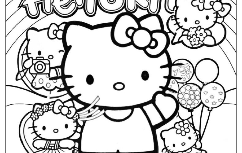 76 Hello Kitty Coloring Pages Free PDF To Print Woo Coloring