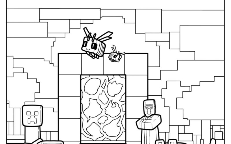 88 Minecraft Coloring Pages Free PDF Printables