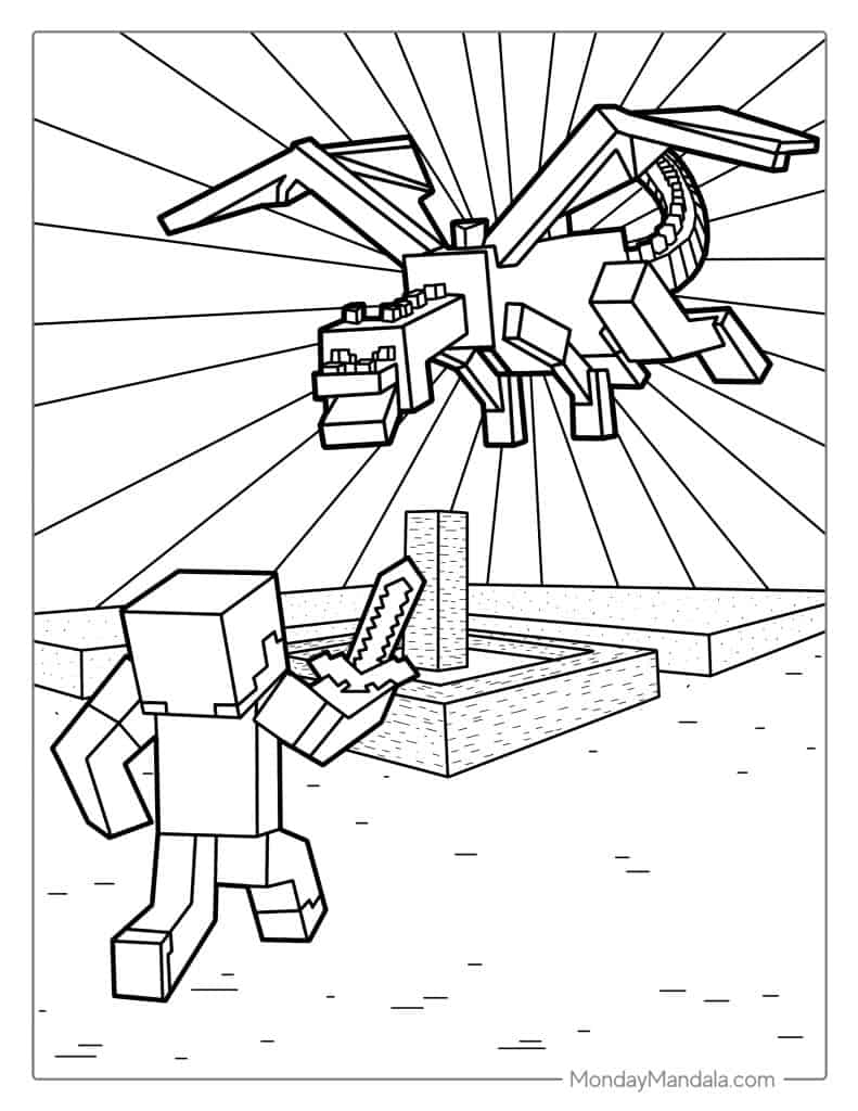 minecraft coloring pages