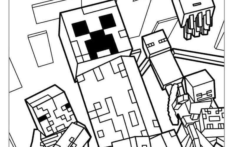 88 Minecraft Coloring Pages Free PDF Printables