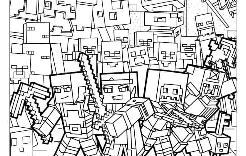 88 Minecraft Coloring Pages Free PDF Printables