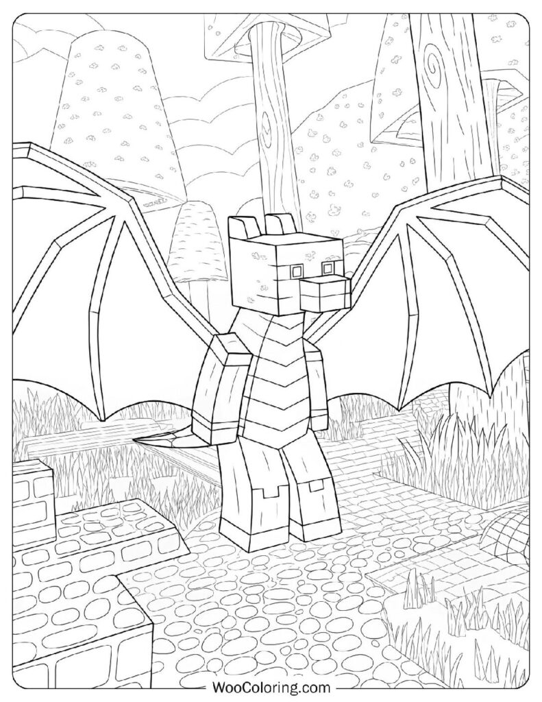 coloring pages minecraft