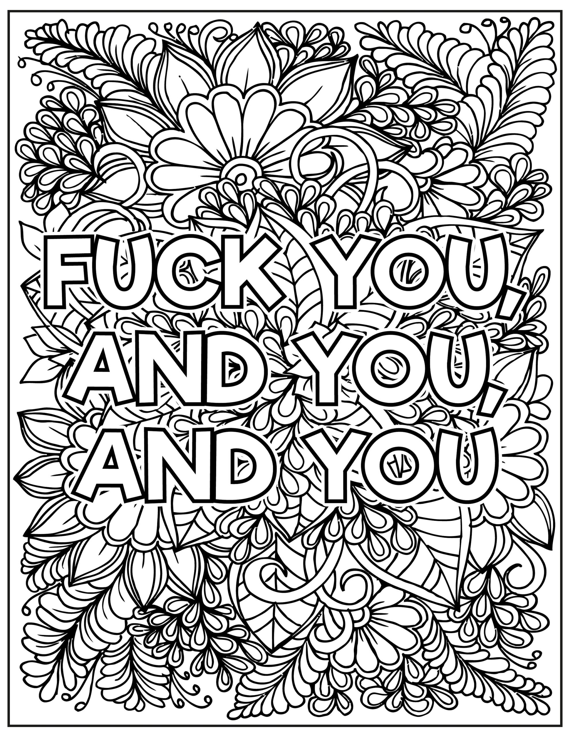 cuss word coloring pages