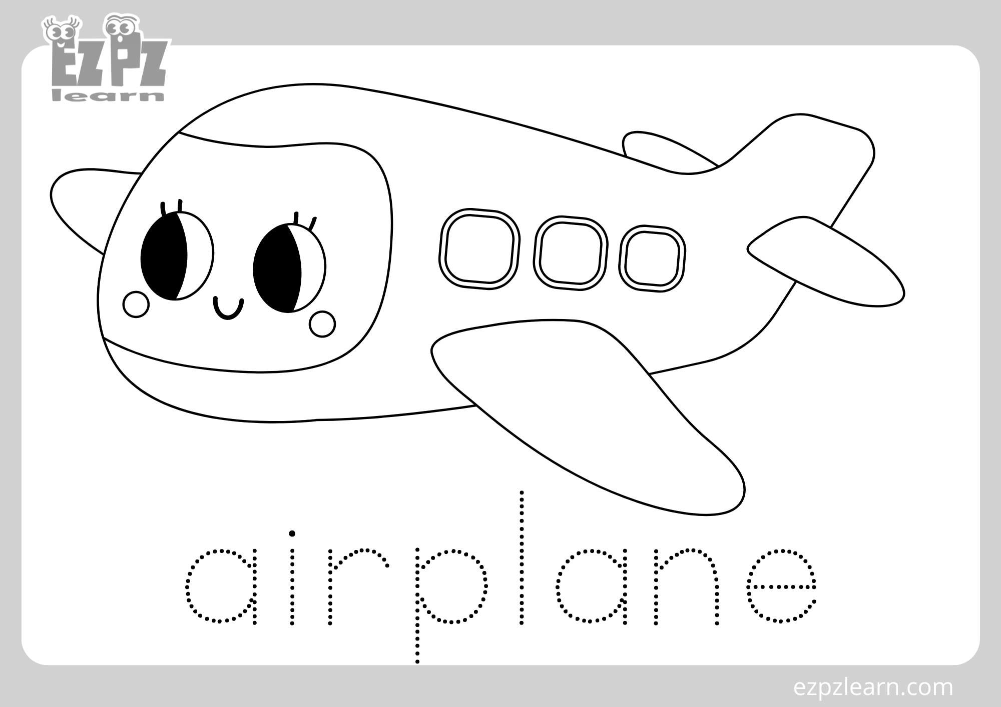 airplane coloring pages
