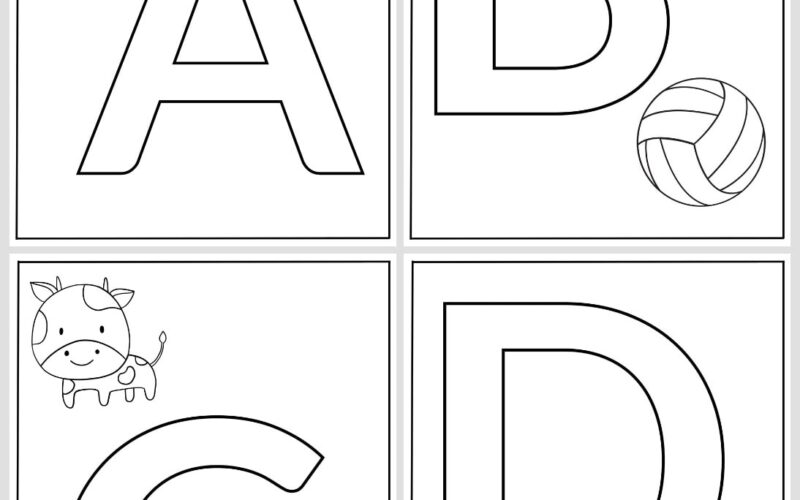 Alphabet Coloring Pages 26 Free Printables For Learning Letters