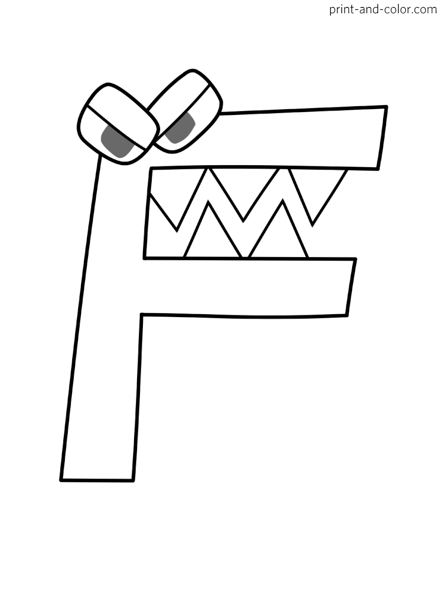 alphabet lore coloring pages