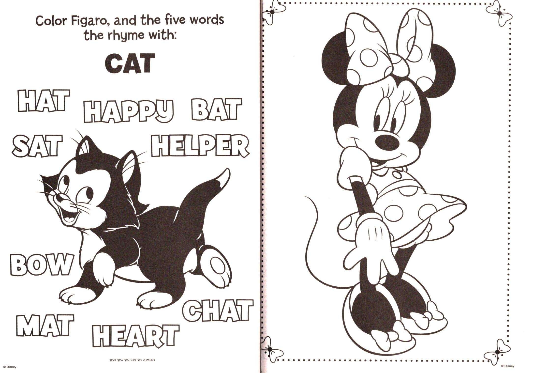 minnie mouse coloring book pages