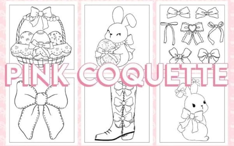 Amazon Pink Coquette Bold Easy Coloring Book Step Into Retro Chic With Simple And Adorable Coloring Pages Feminine Designs For Teens And Adults Relaxation 9798882113161 Ruby Byrd Books