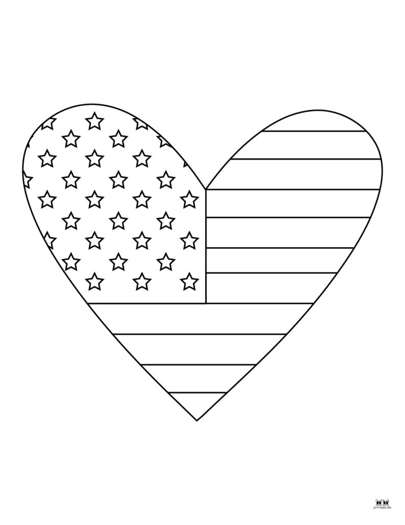 american flag coloring page