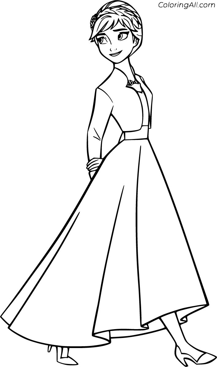 Anna Coloring Pages