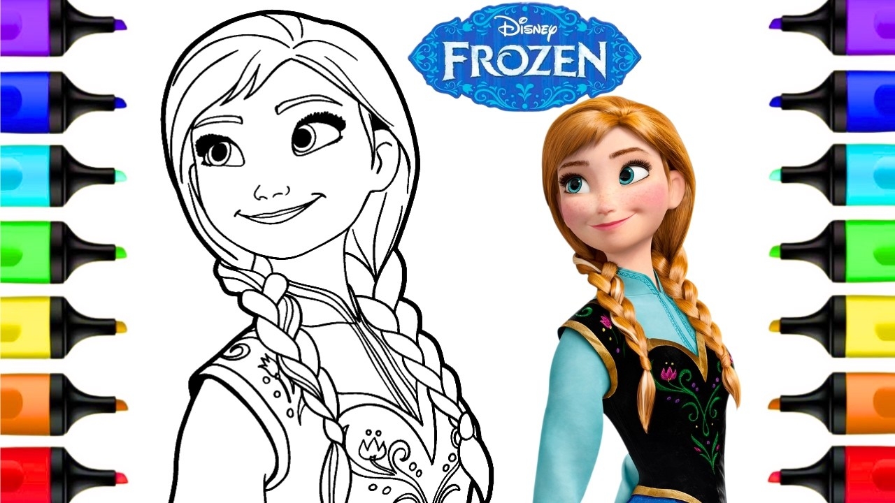 anna coloring pages