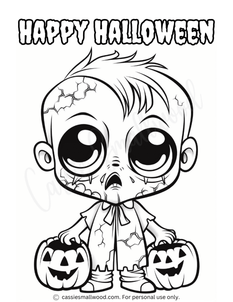 AWESOME Halloween Coloring Pages Cassie Smallwood