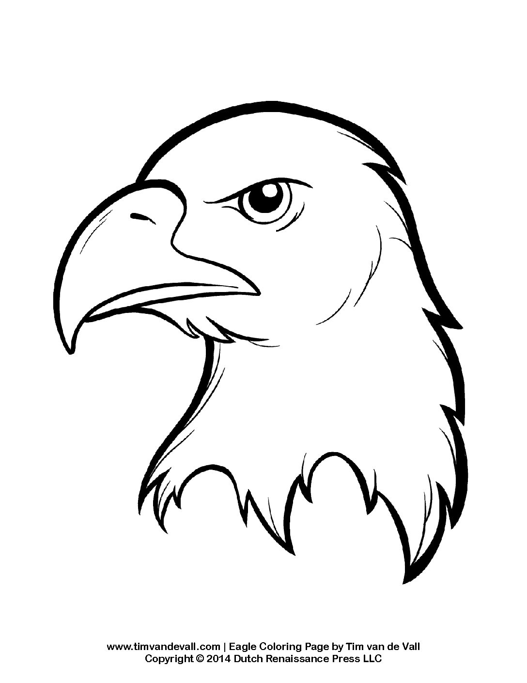 eagle coloring page