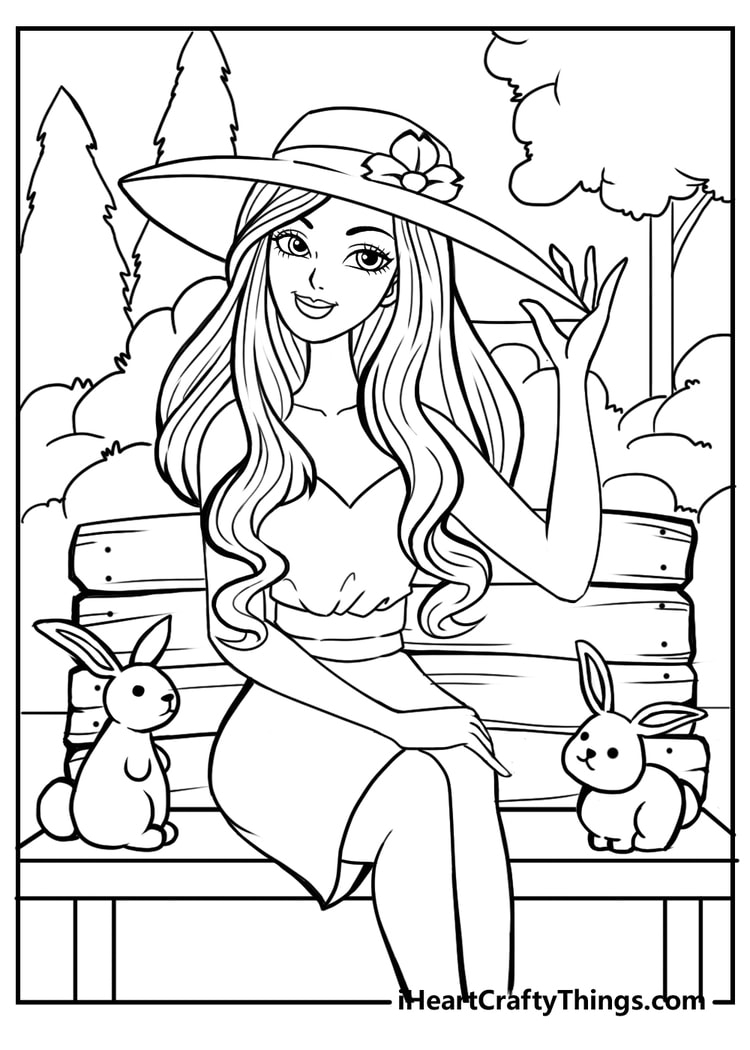 free coloring pages barbie