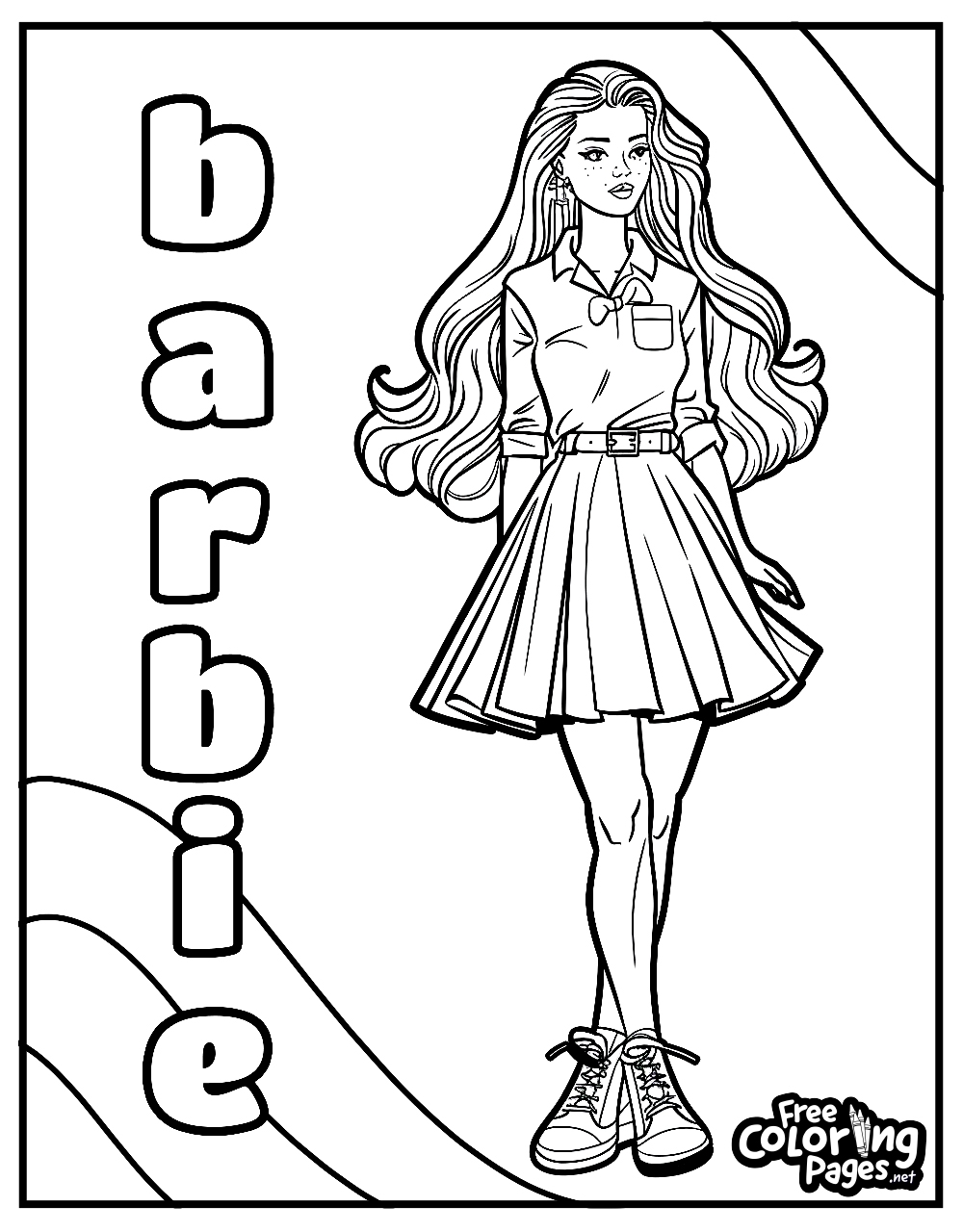 barbie coloring pages print