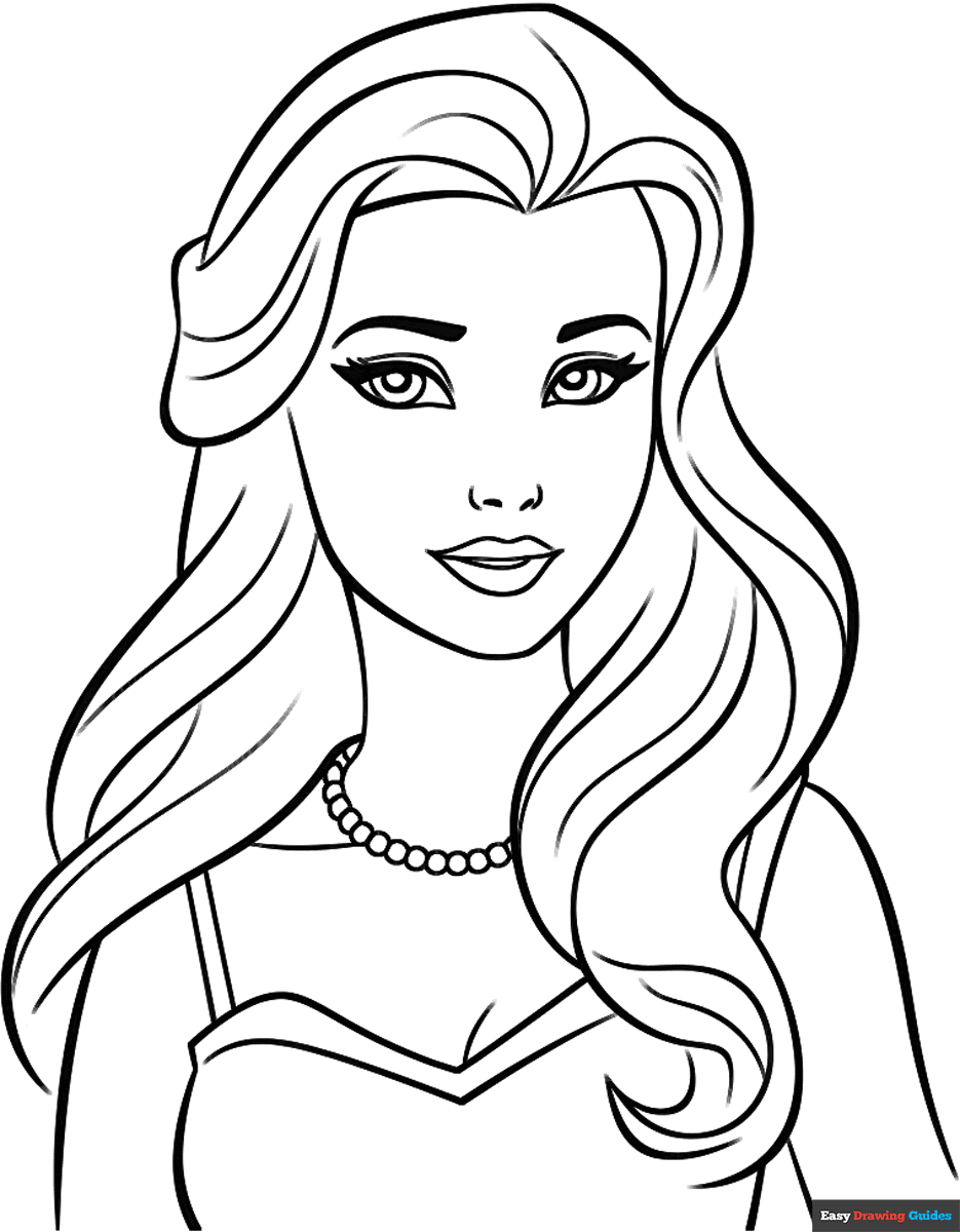 coloring pages barbie