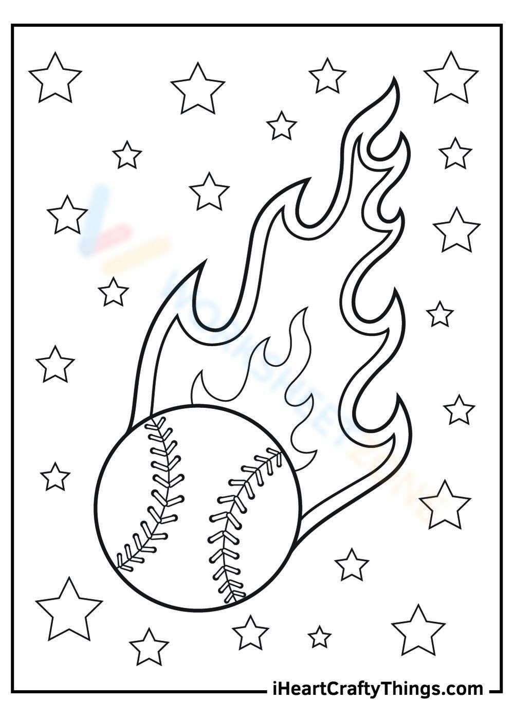 Baseball Coloring Pages Printables 