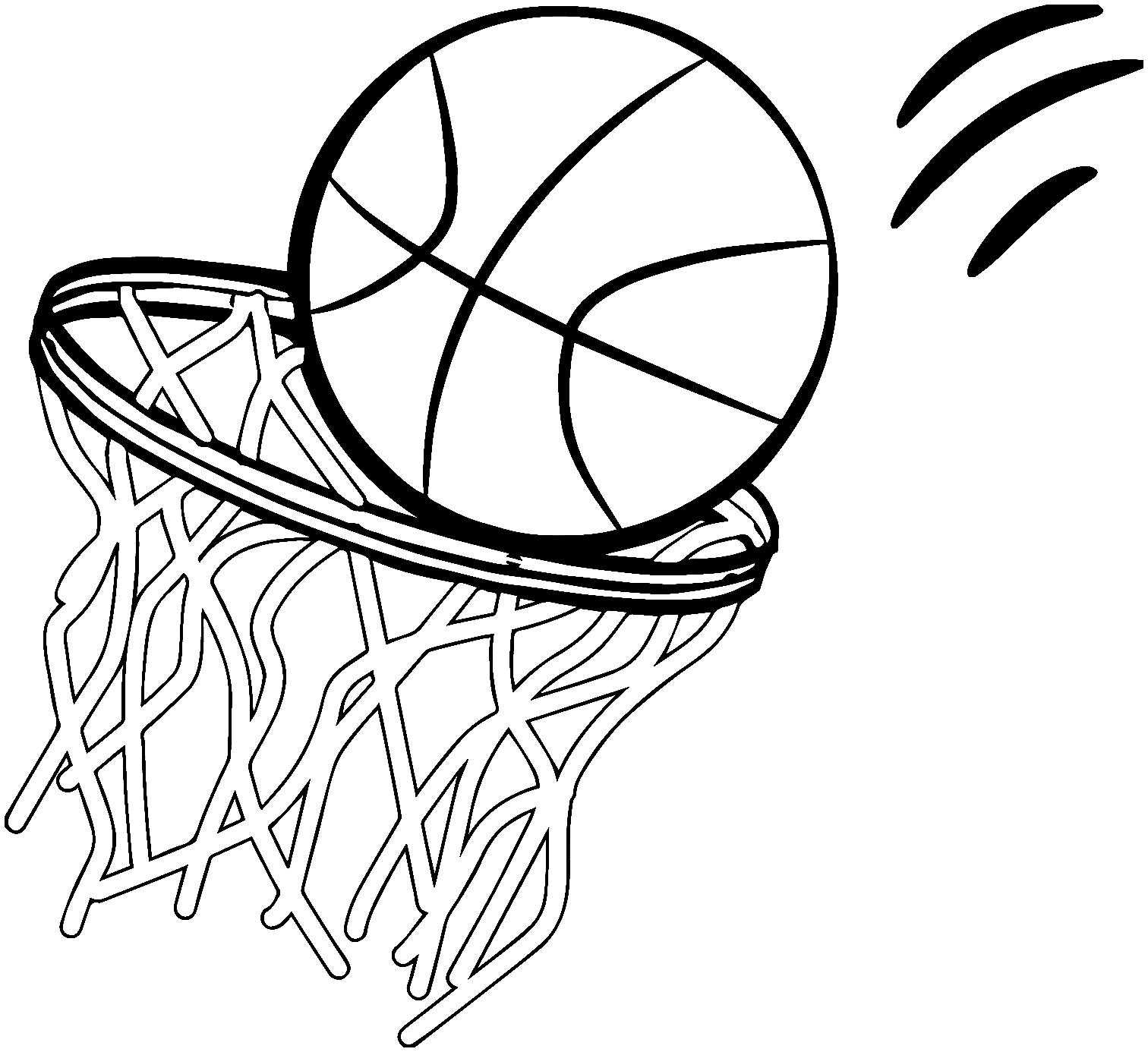 Basketball Coloring Page To Print Basketball Coloring Pages